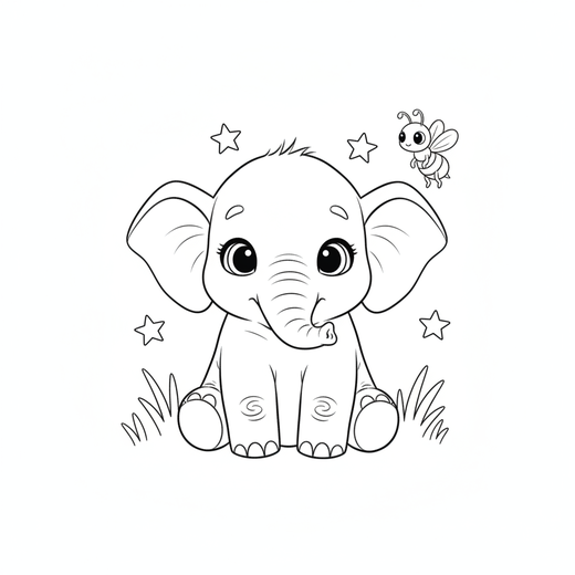 Printable coloring page of Pompo waving hello
